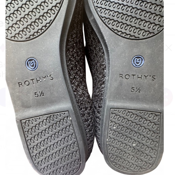 Rothy's The Loafer - Black and Blue Women's Flats size 5.5 - Picture 6 of 6